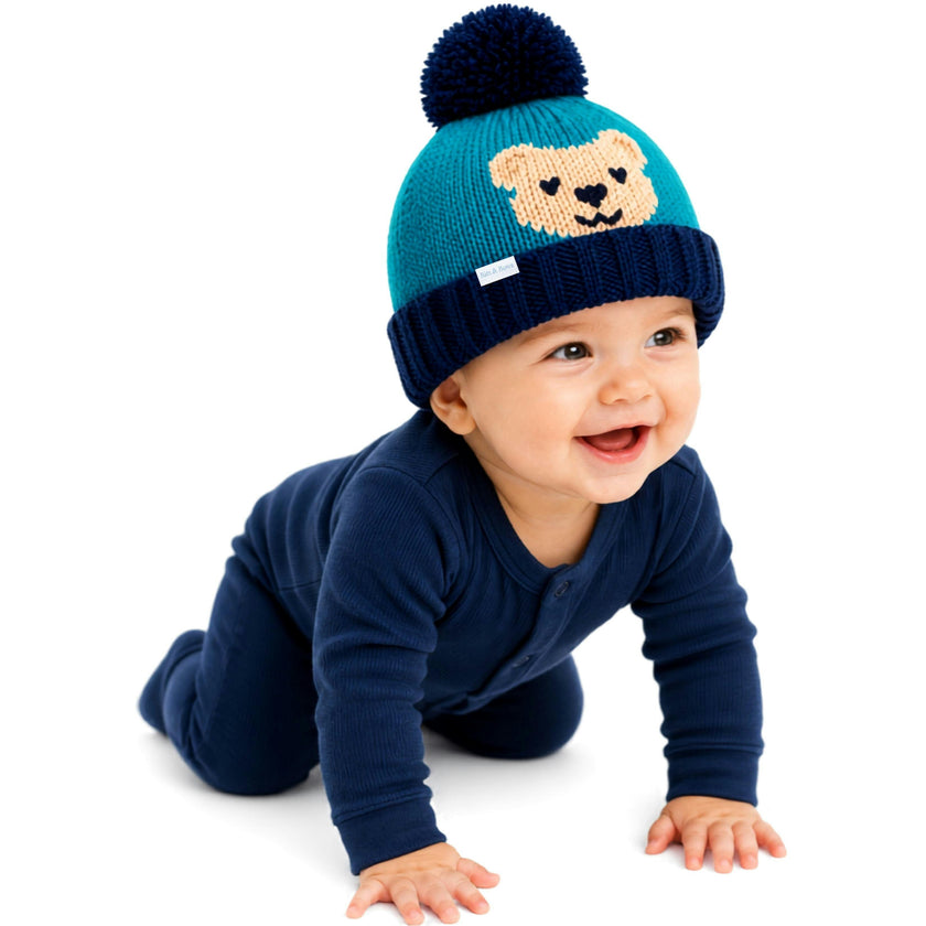 Teddy Bear Bobble Hat
