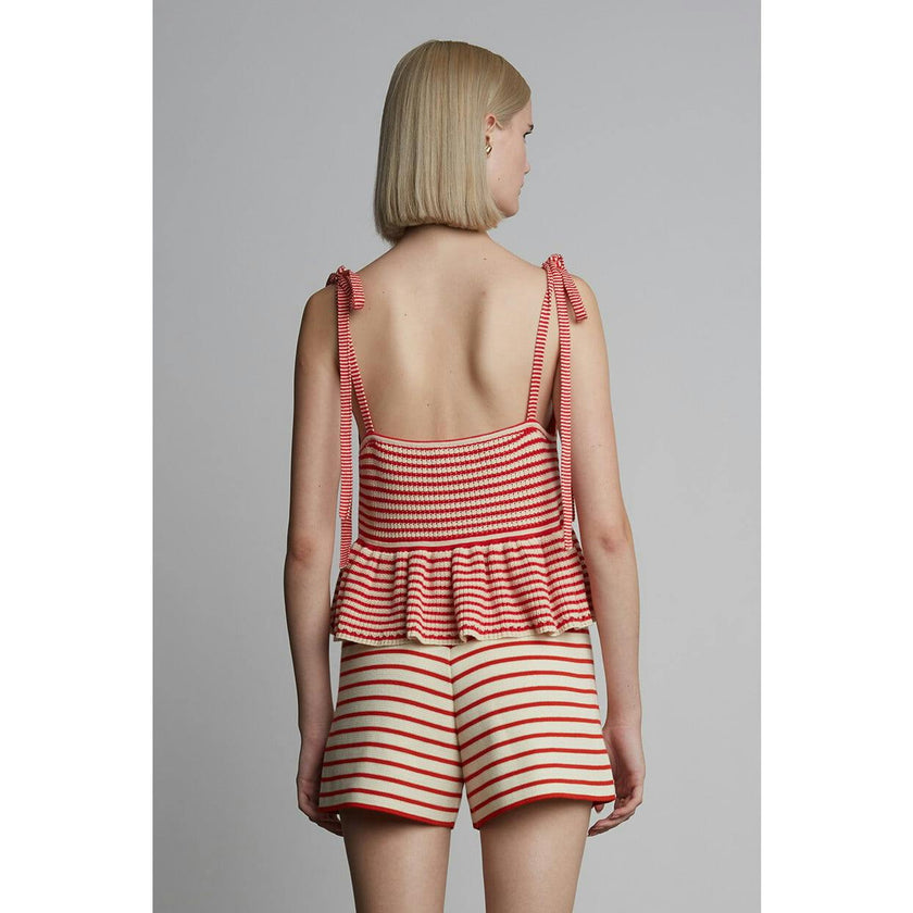 MALI STRIPE CAMI | IVORY + ROSSO STRIPE