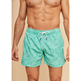 Sky Blue Bandana Men's Swim Shorts