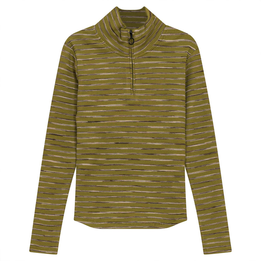 Stripe Waffle Knit Top