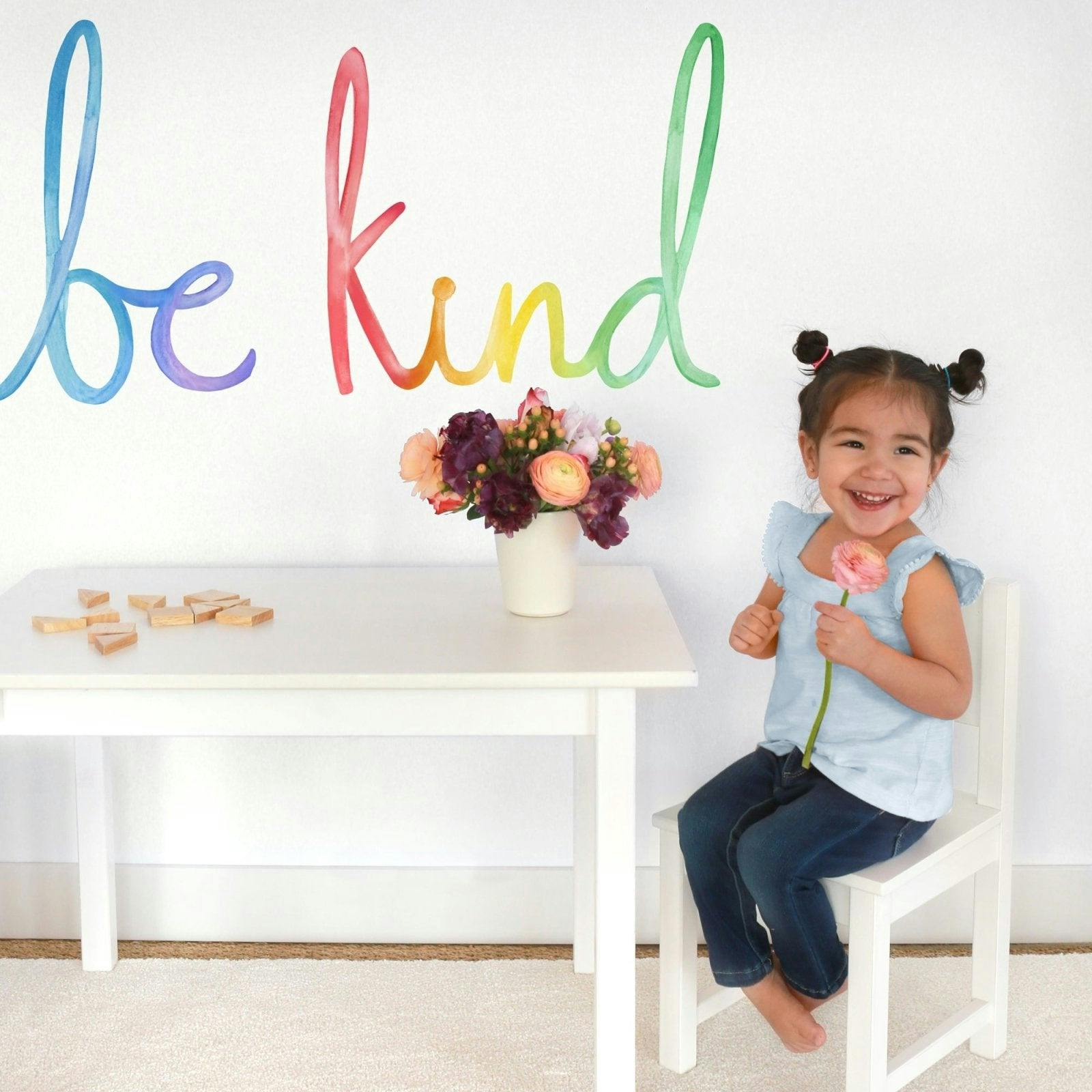 Watercolor Words • Be Kind • Peel-and-Stick Wall Decals