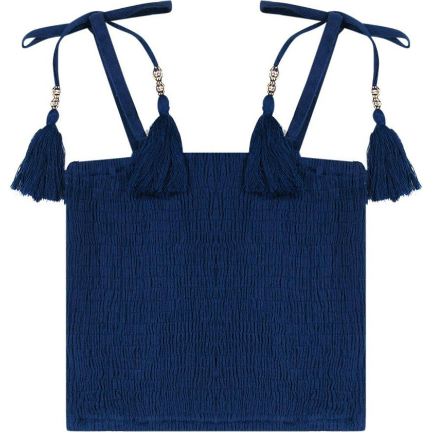 Louisa Top and Skirt Set Galaxy Embroidery, Blue