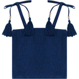 Louisa Top and Skirt Set Galaxy Embroidery, Blue