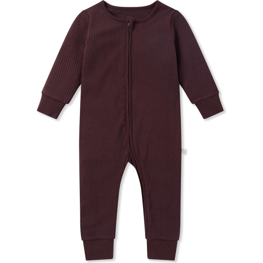 Ribbed Clever Zip Snug Fit Pajamas