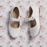 Charlotte Mary Jane | White Leather