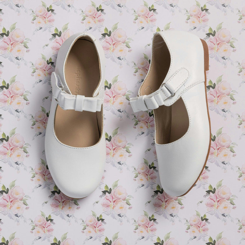 Charlotte Mary Jane | White Leather