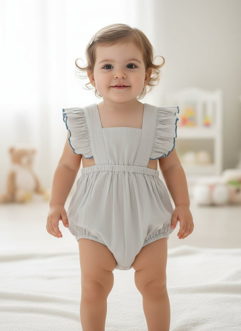 Racerback Romper Pastel Blue