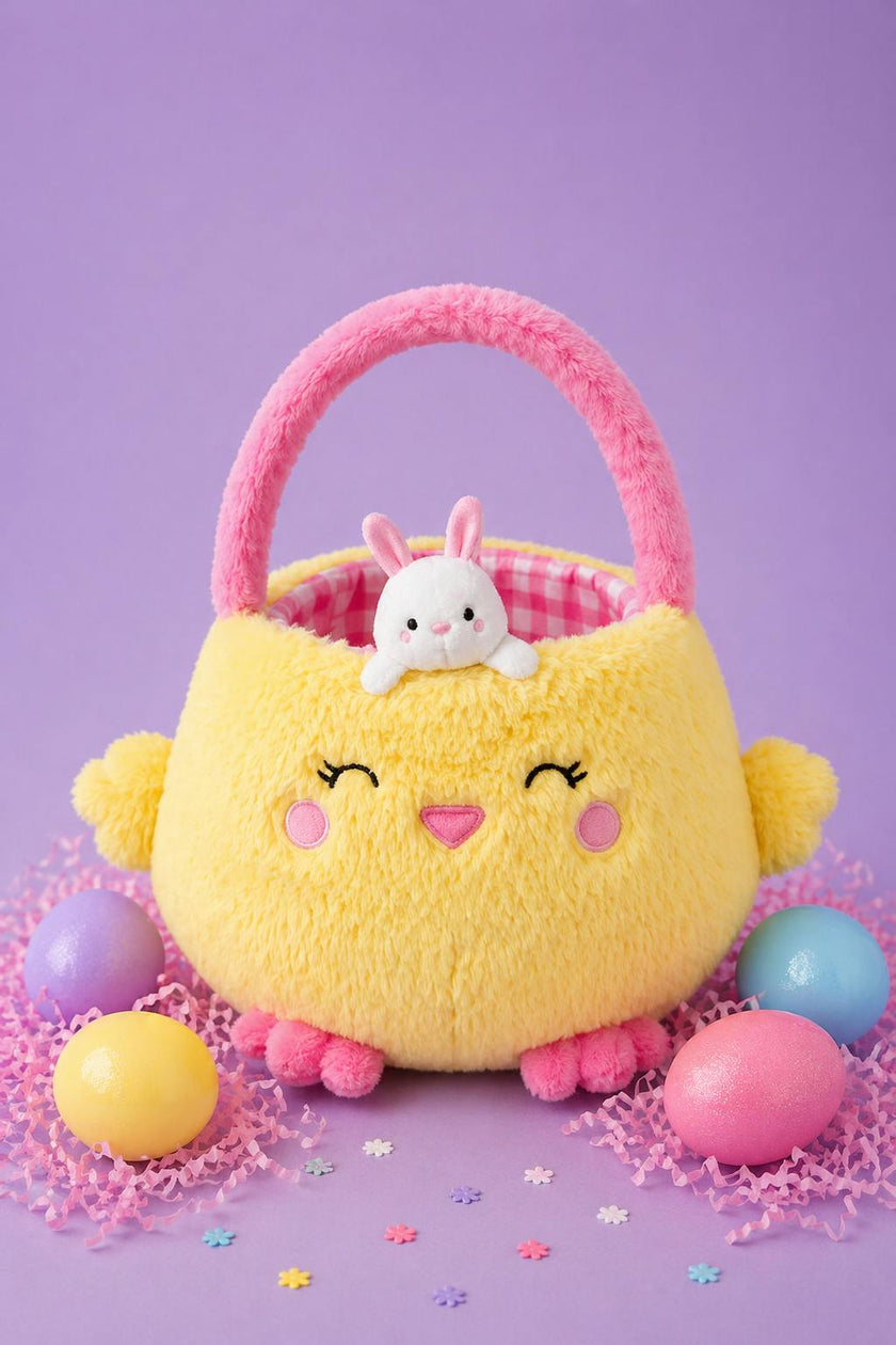 Hoppy Chick Basket Plush