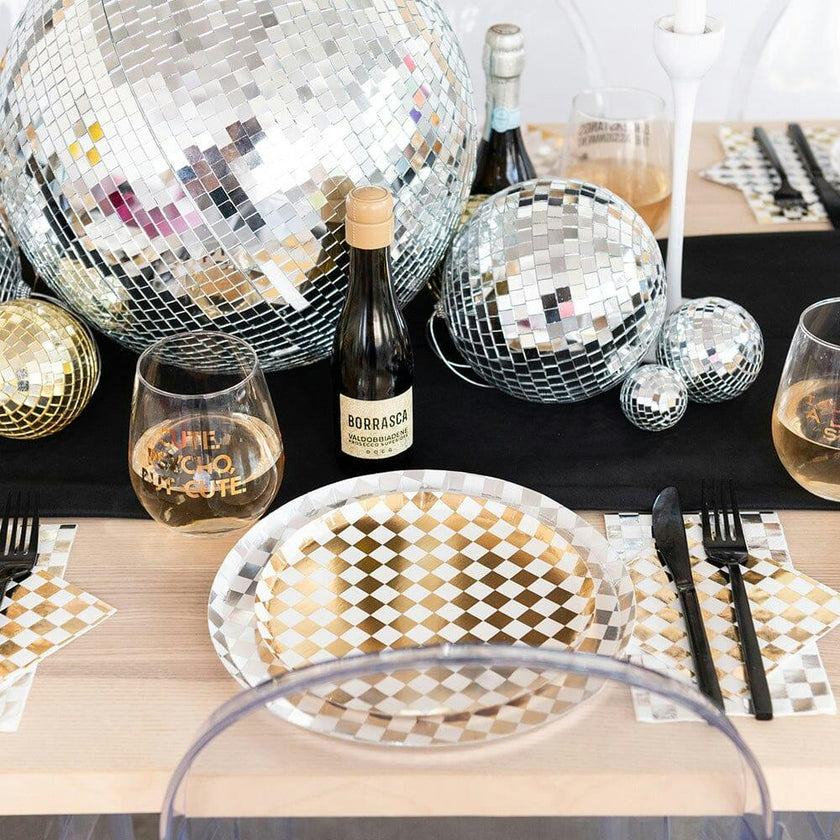 Check It! Gold Clash Dessert Plates