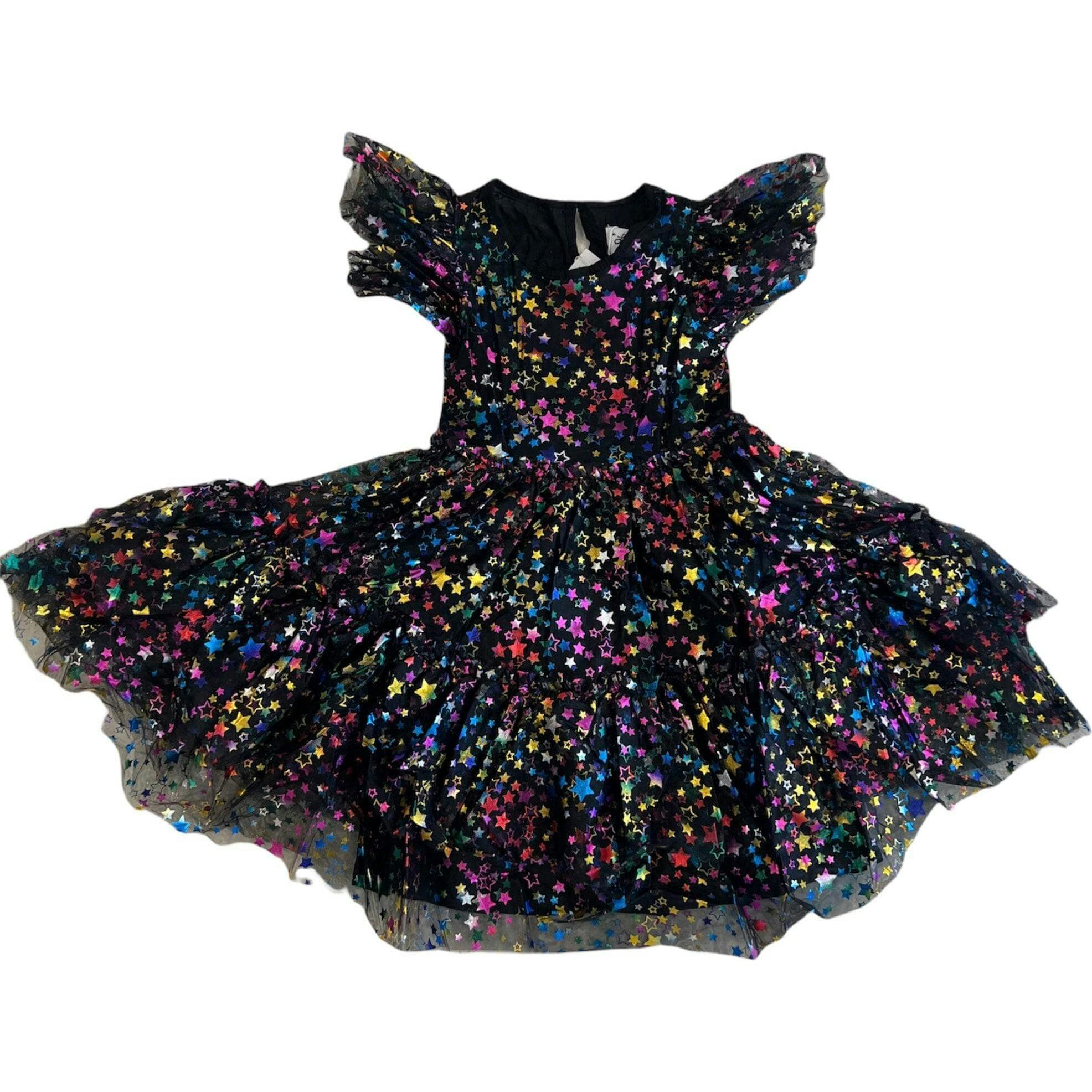Shining Rainbow Star Tulle Dress