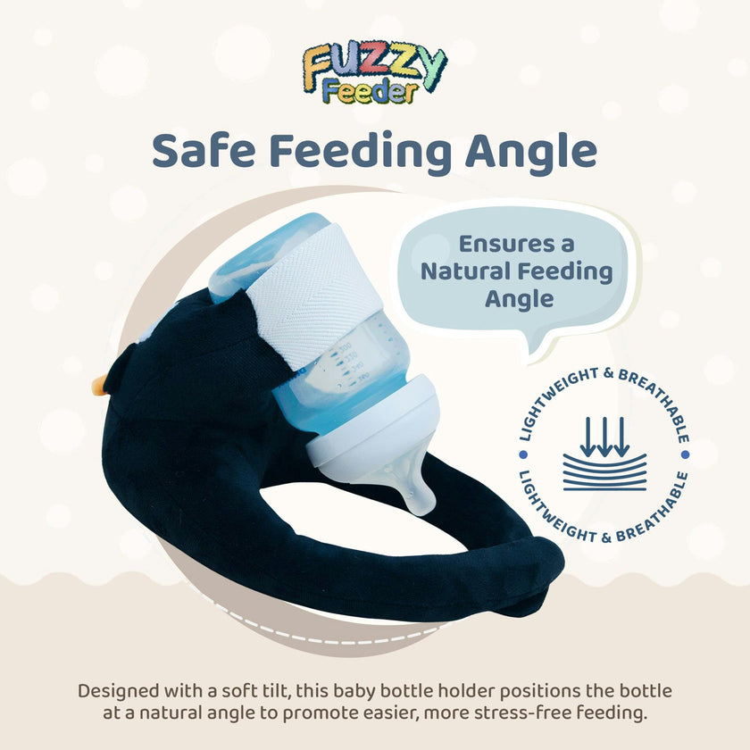 Baby Bottle Pillow Holder For Parents - Penguin