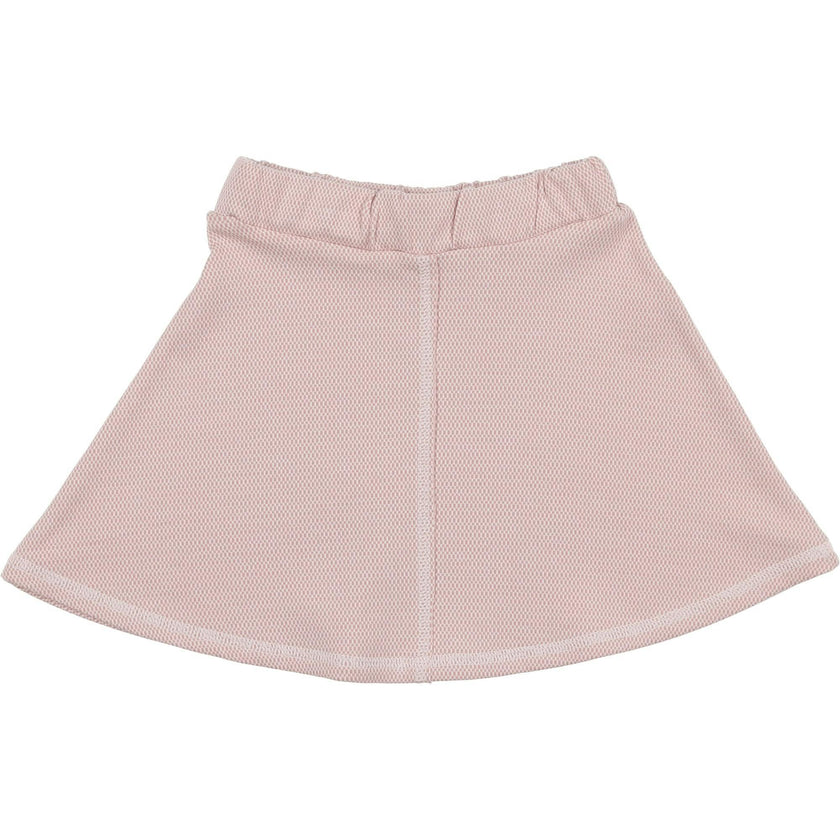 Micro-Grid Patterned Short Skirt