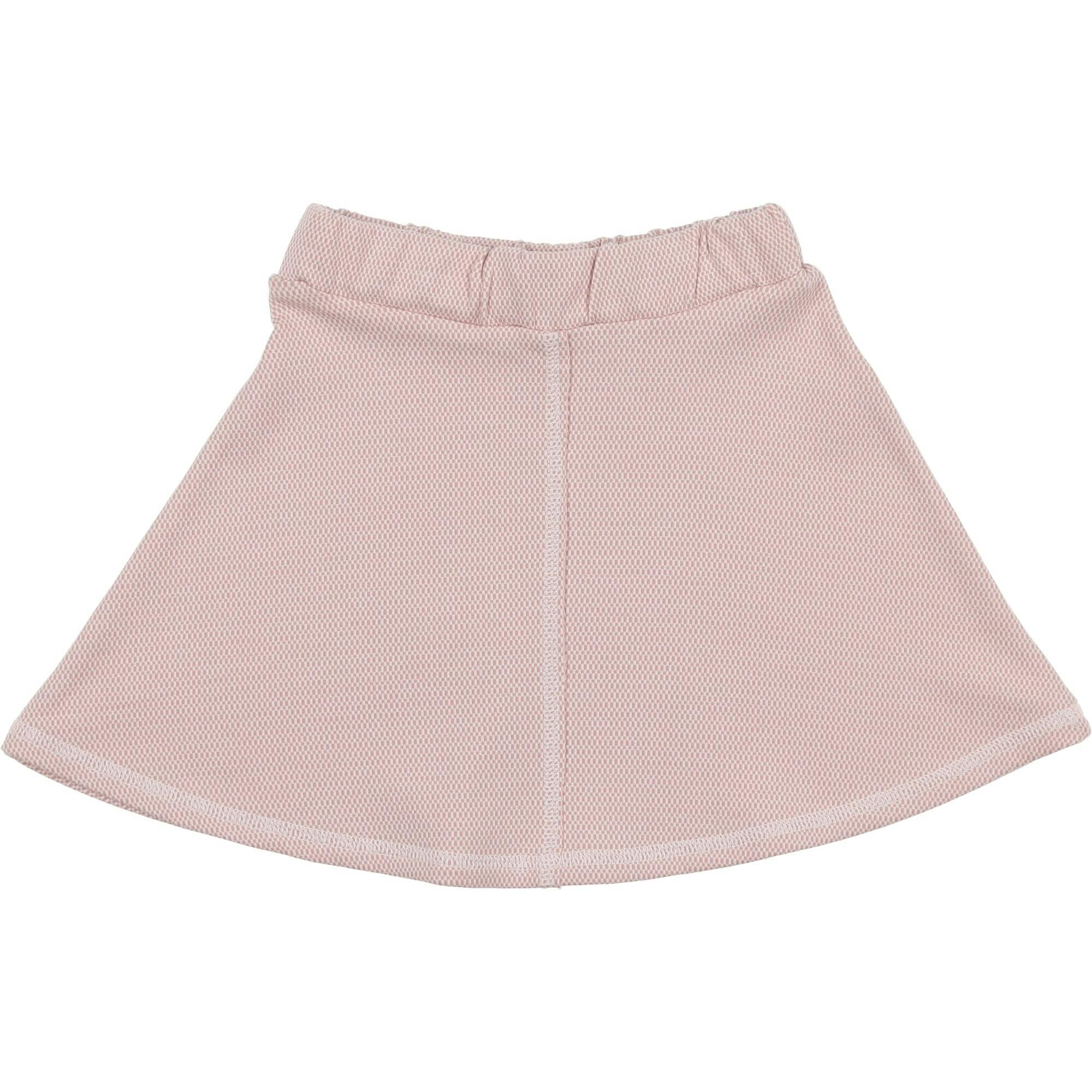 Micro-Grid Patterned Short Skirt