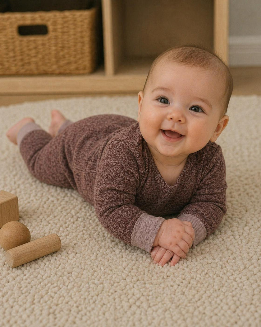 Brushed Sweater Knit 2-Piece Lounge Set