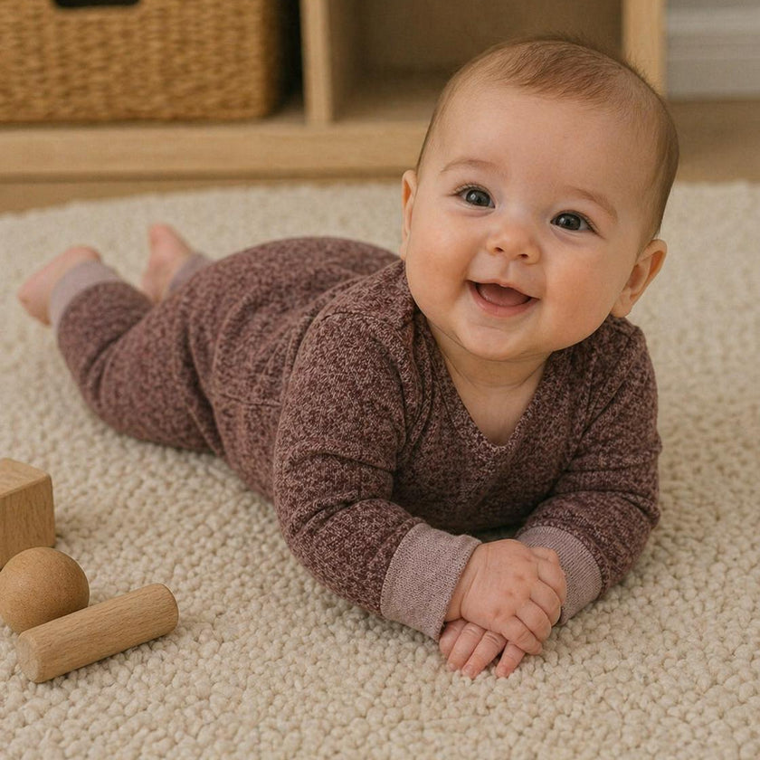 Brushed Sweater Knit 2-Piece Lounge Set