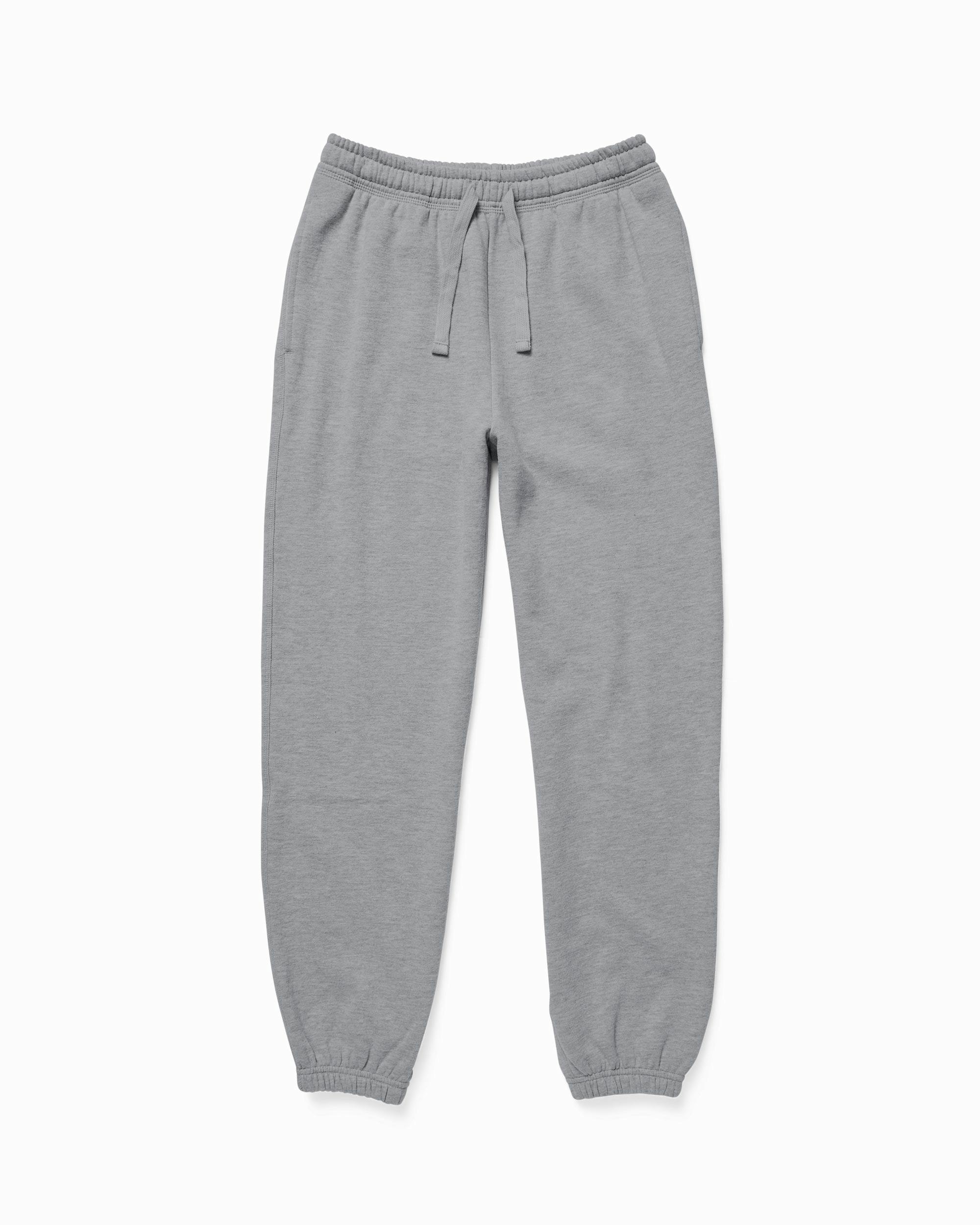 Womens Recycled Fleece Classic Sweatpant - Recycled Fleece - Heather Grey