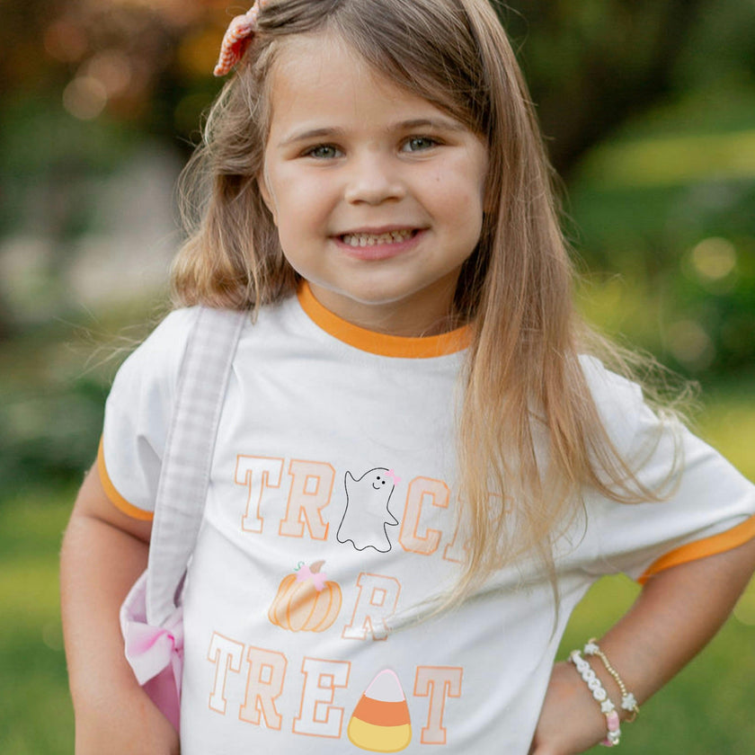 Trick-or-Treat Halloween Bow T-Shirt
