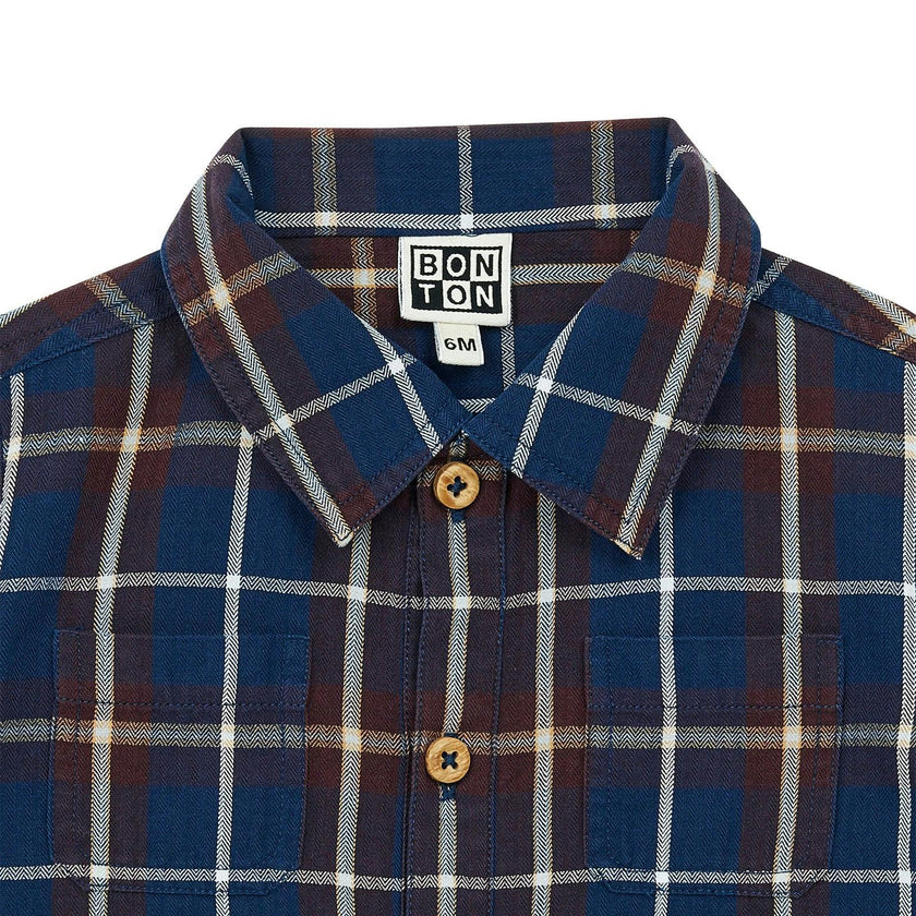 Plaid Baby Shirt