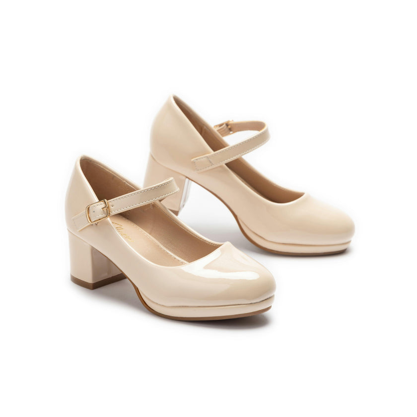 Beige Aurelia Mary Jane Shoes