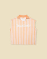 Organic Soccer Shirt in Creamsicle Stripe