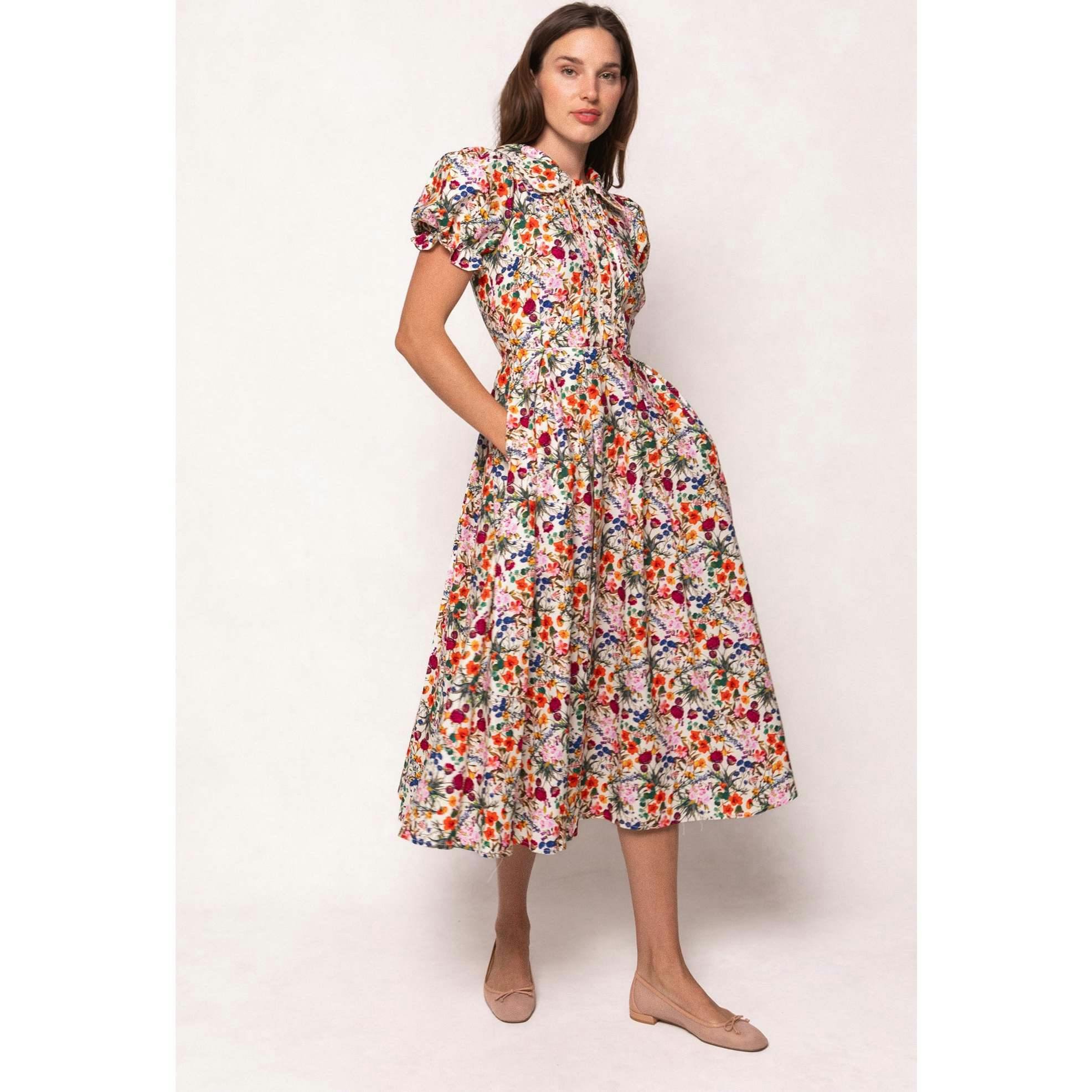 Sophia Dress in Multicolor Floral