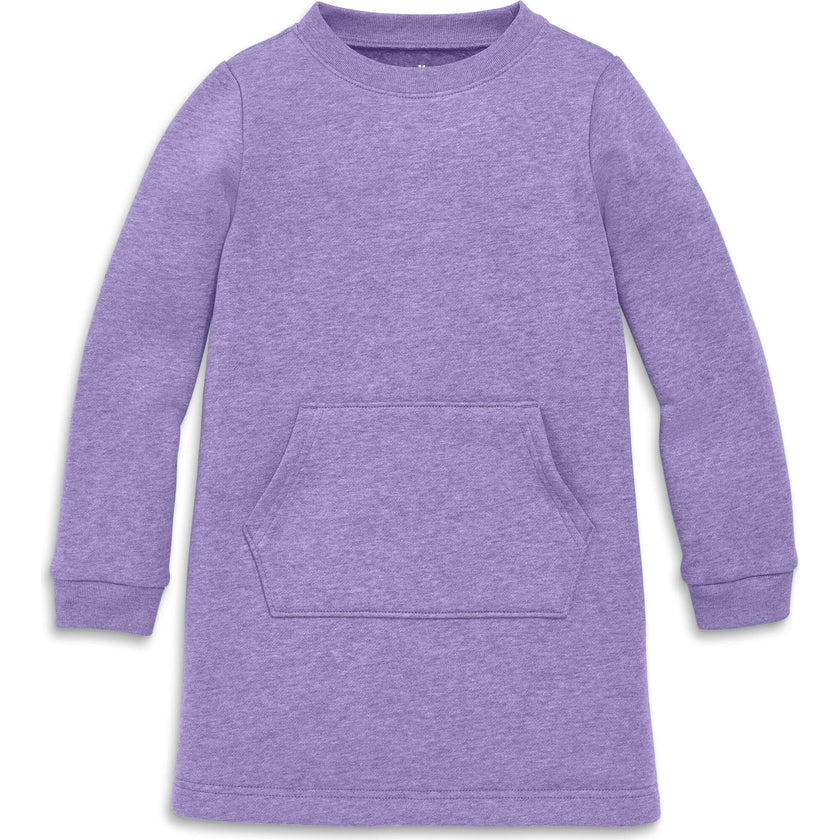 Kids cozy fleece sweatshirt dress