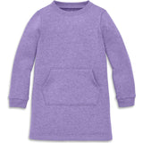 Kids cozy fleece sweatshirt dress