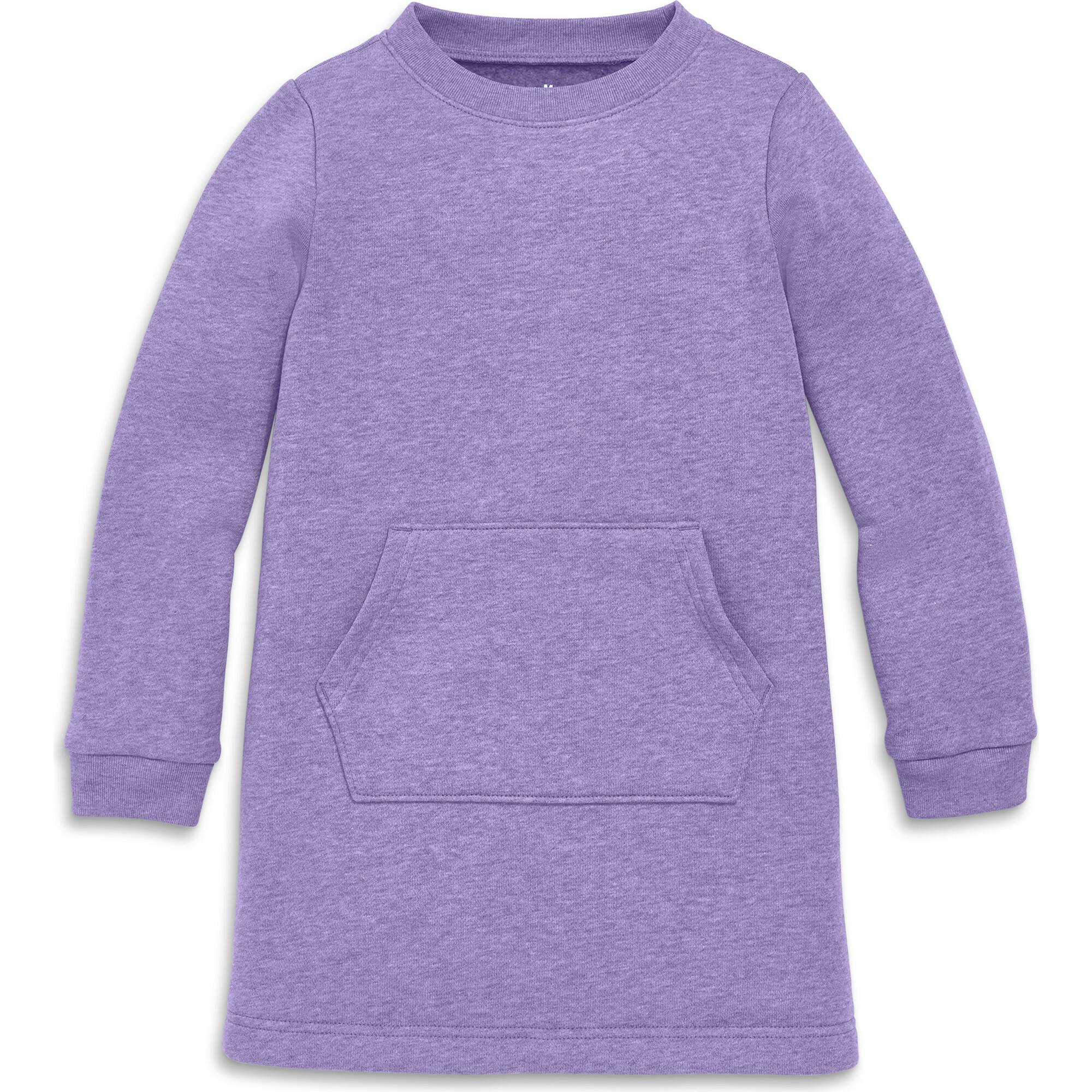 Kids cozy fleece sweatshirt dress