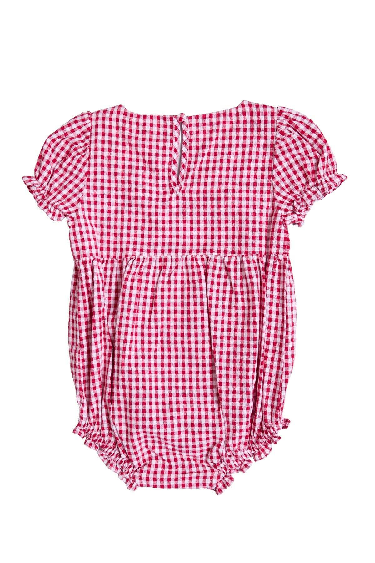 Baby Jessie Romper in Red Gingham