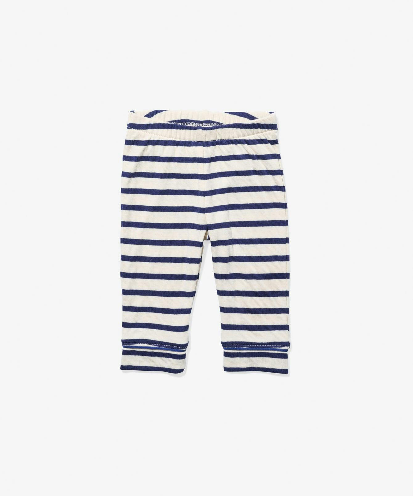 Andy Baby Legging, Navy Stripe