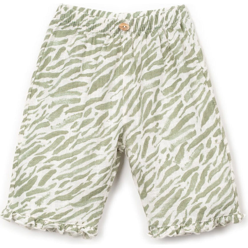 Woven Animal Print Pants