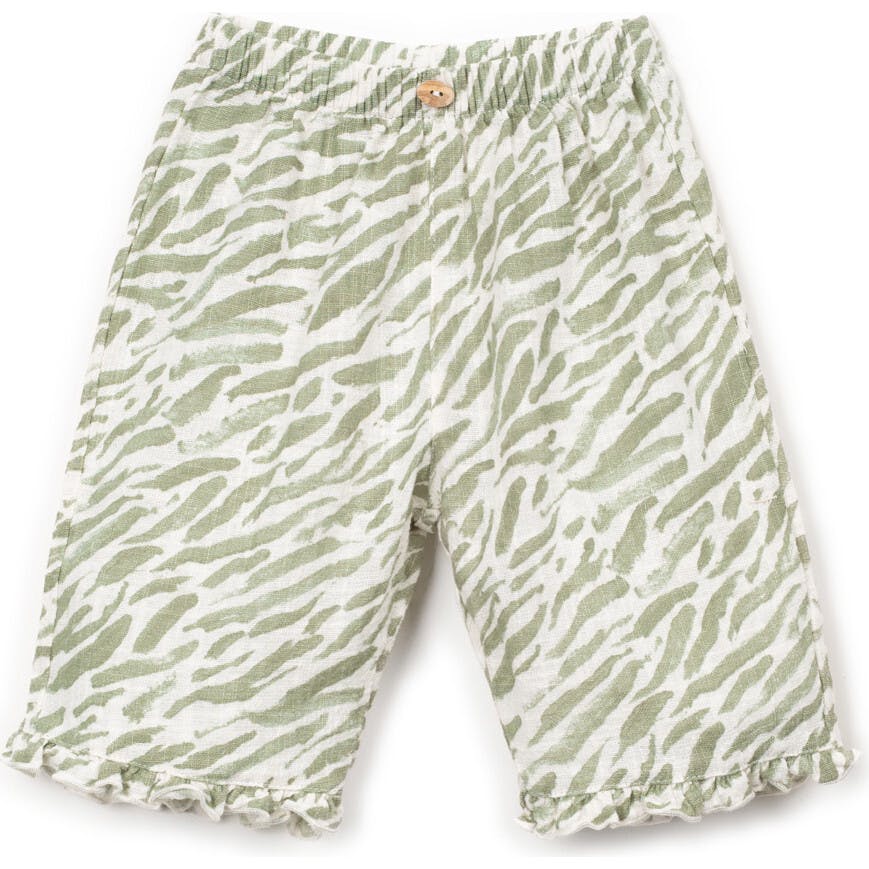 Woven Animal Print Pants