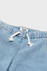 Organic Cotton Drawstring Straight Leg Jean