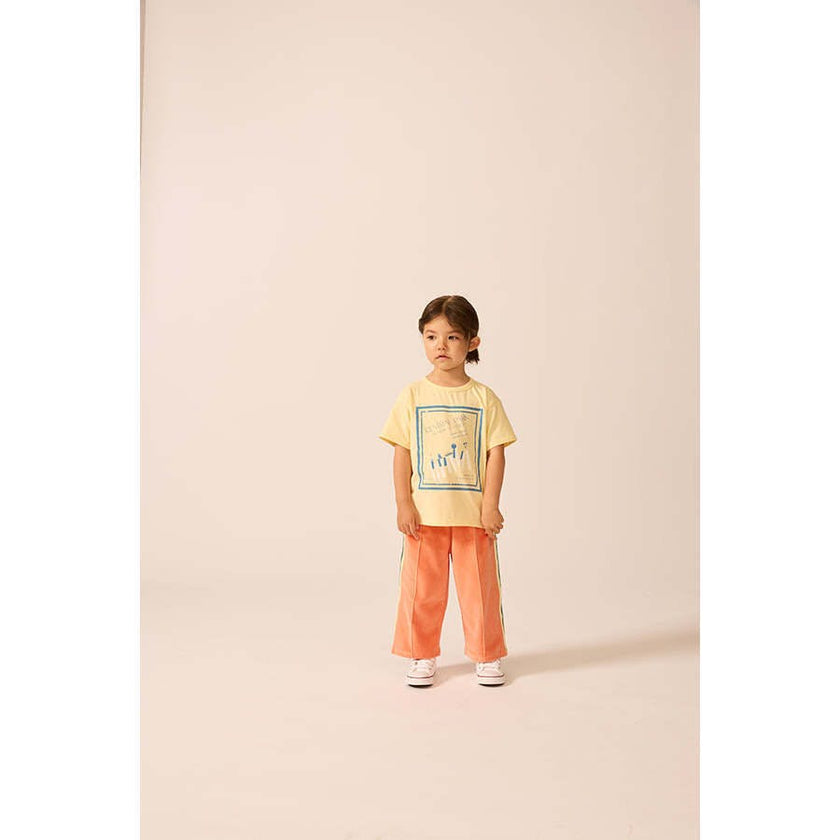 Velour Riley Track Pants in Sunset Serenade