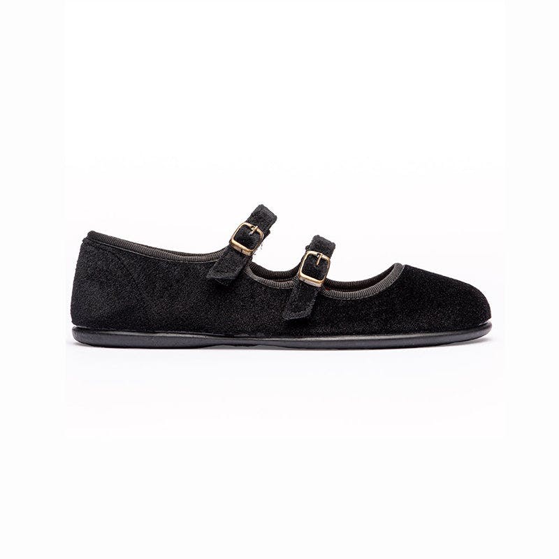 Zahia Velvet Mary Janes