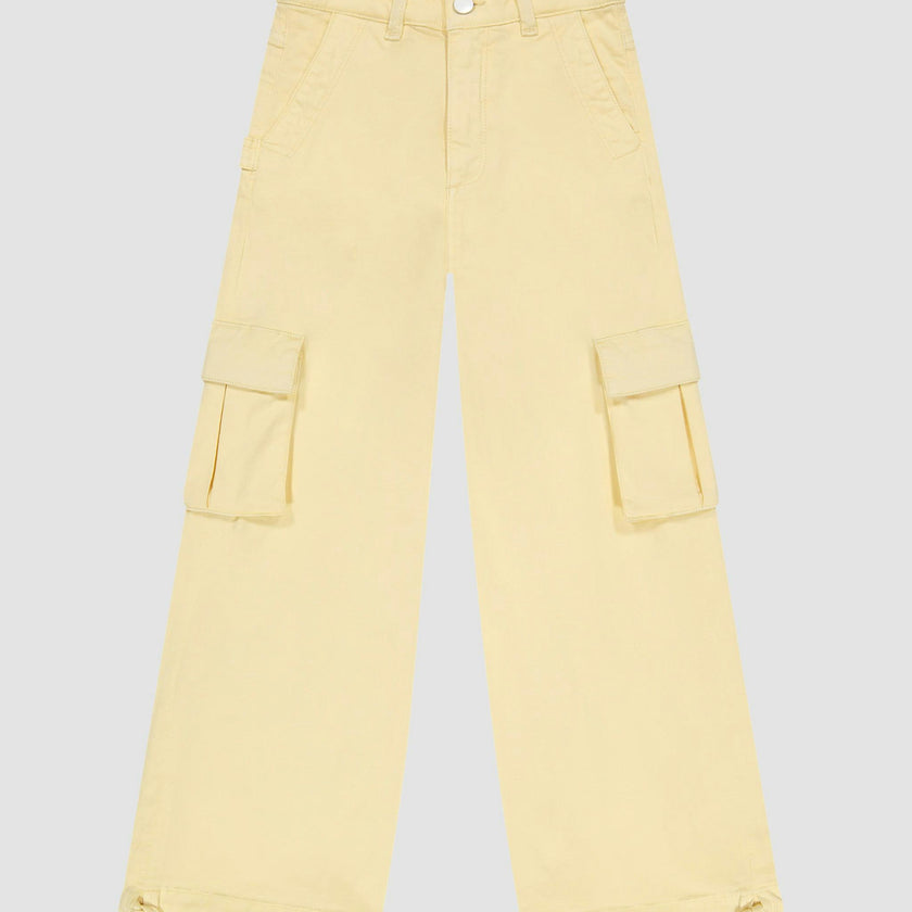 Lily Wide Leg Jogger | Citron