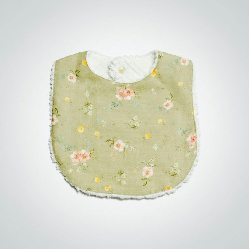 Layette Linen Bib – Hedgerow Floral