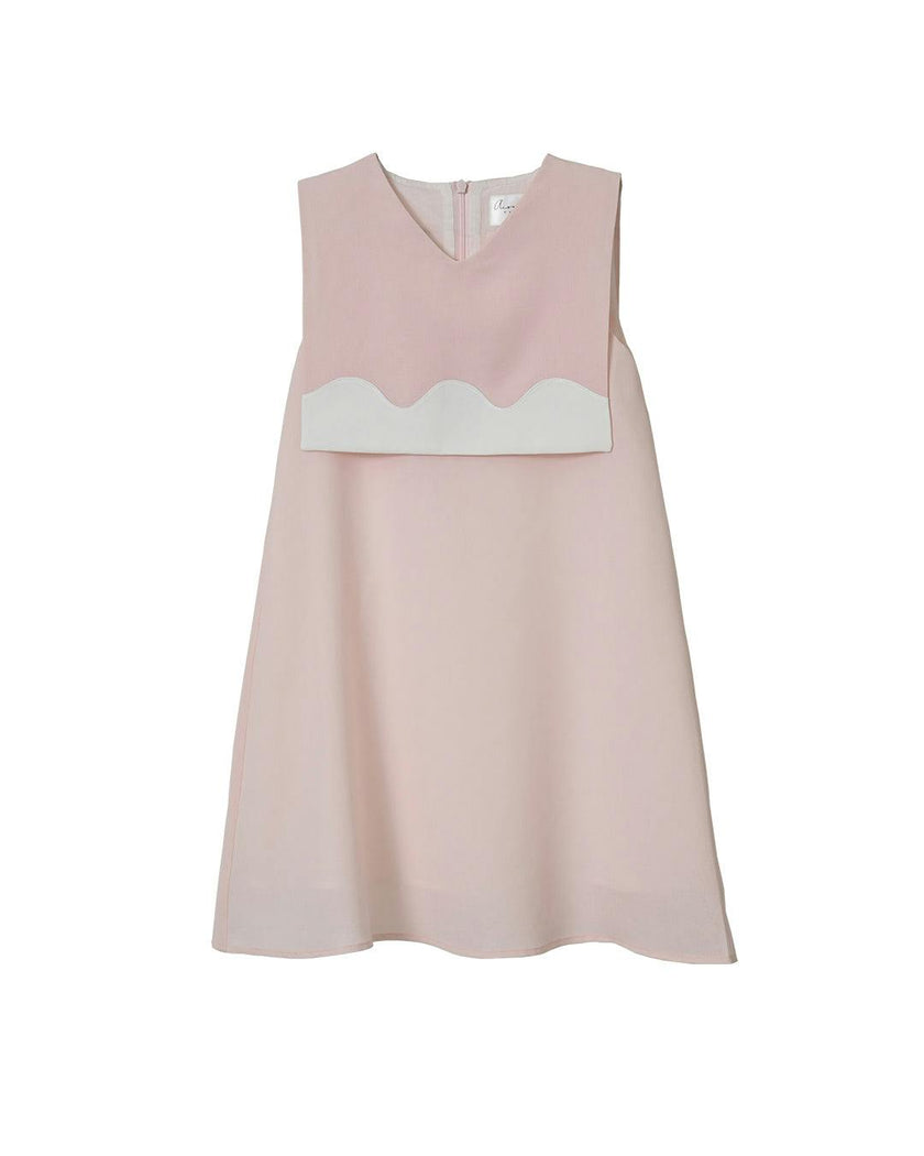 Lucy dress (blush pink/ivory)