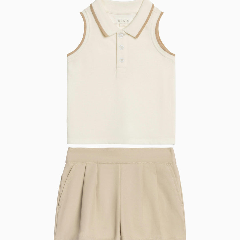 Organic Girl Pique Set