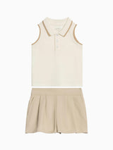 Organic Girl Pique Set