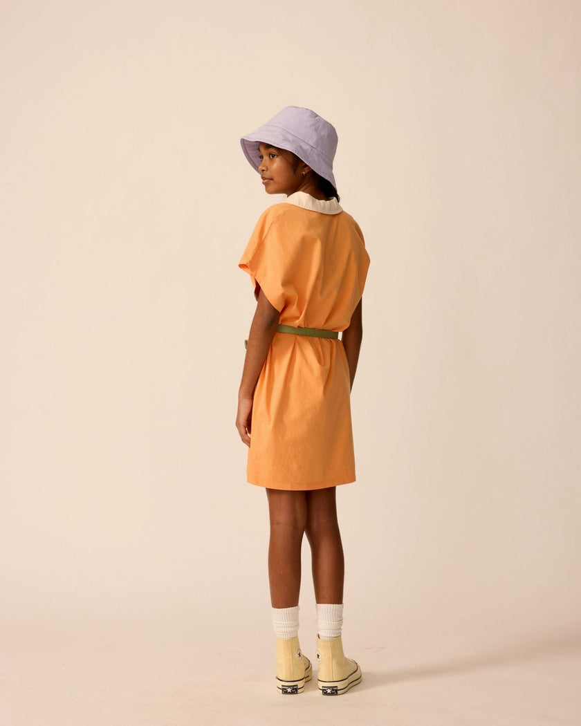 Organic Tunic Dress in Overtime Orange