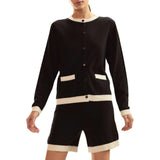 Wool Cashmere 2 Tones Cardigan
