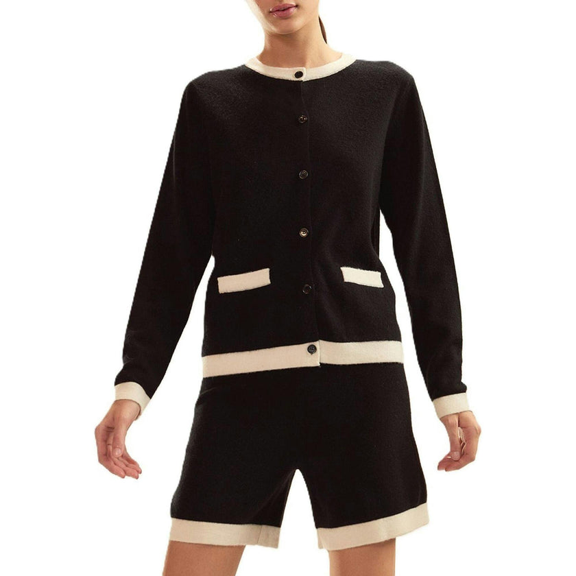 Wool Cashmere 2 Tones Cardigan