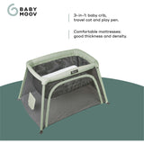 Moov and Comfy 3-in-1 Travel Crib and Play Yard