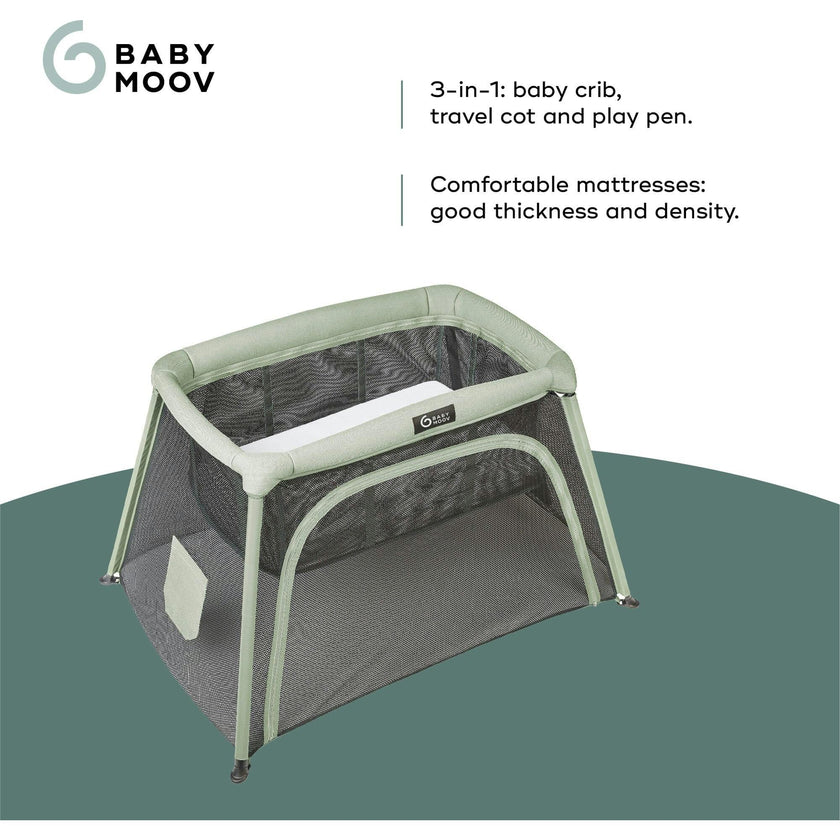 Moov and Comfy 3-in-1 Travel Crib and Play Yard