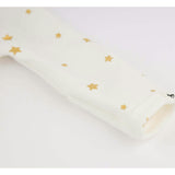 Mini Gold Star Foil Zipper Footie