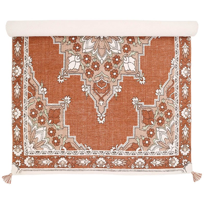 Lalitha Traditional Persian Pattern Tassel Rectangular Rug