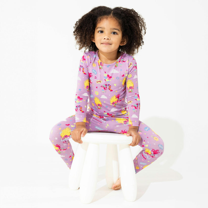 Trolls Valentine's Day Bamboo Kids Pajamas