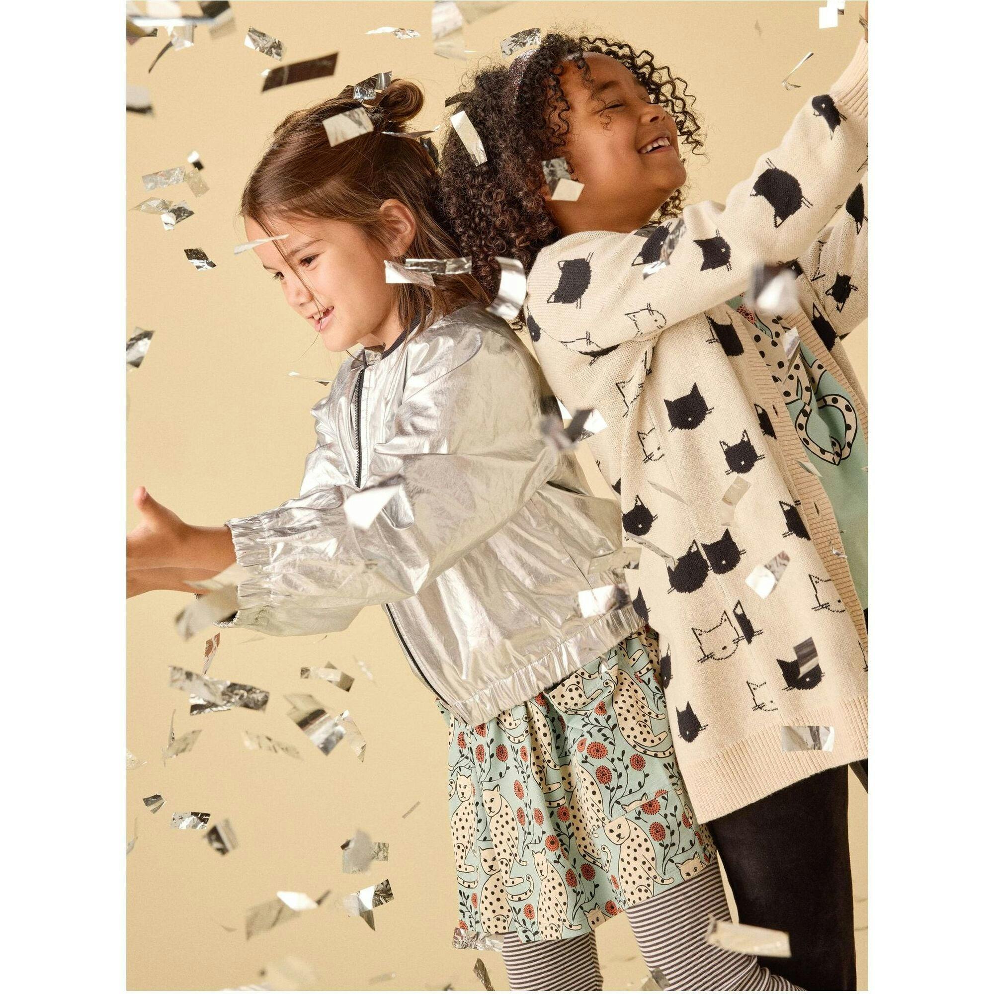 Metallic Bomber Jacket, Silver