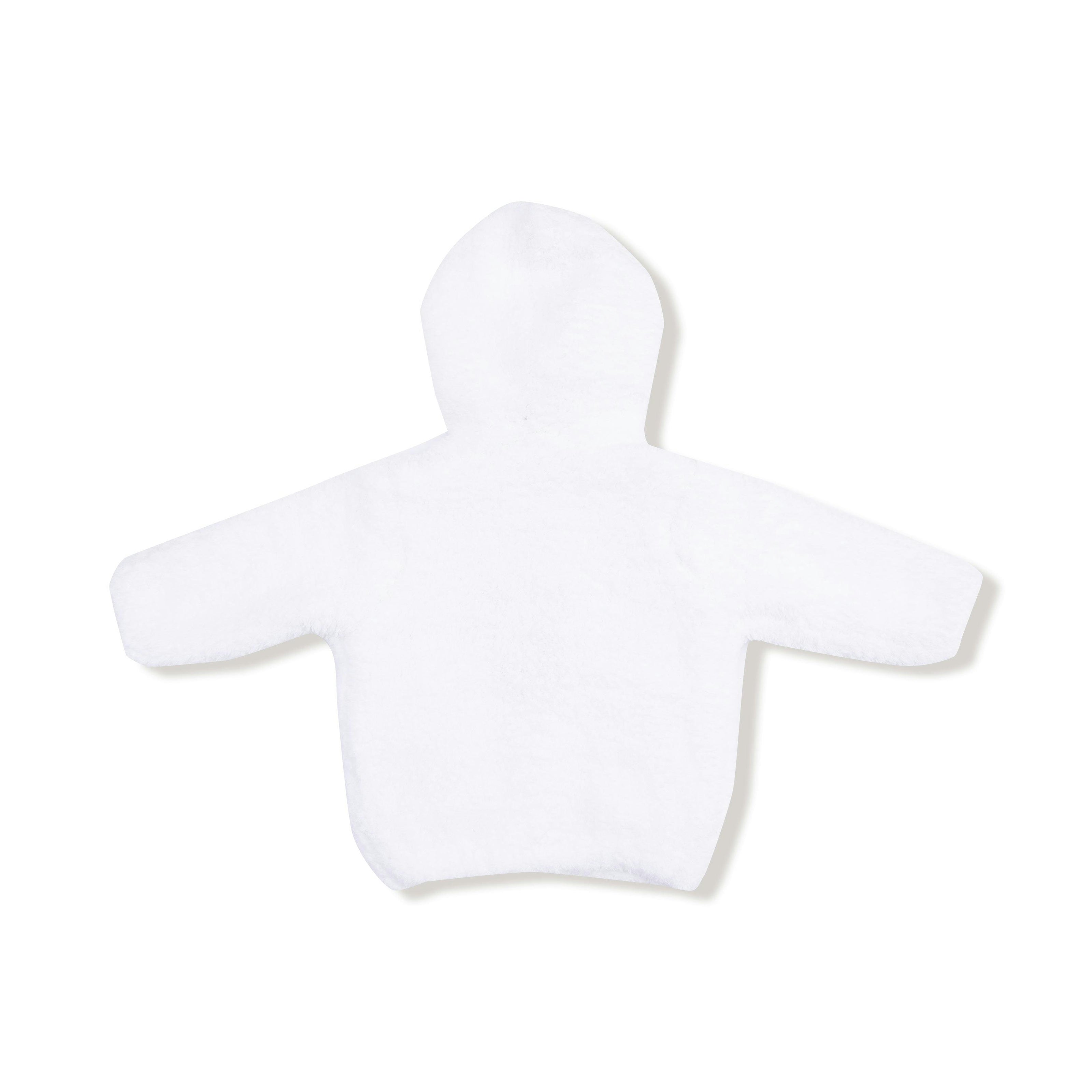Chenille - White Hooded Jacket